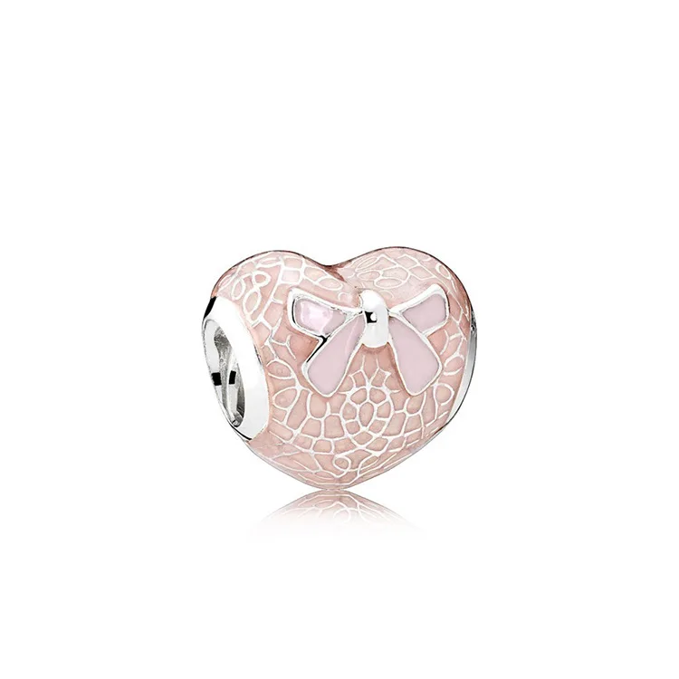 New Fashion Charm Original Pink Collection Bird Five Petals Flower  Butterfly Beads for Original Pandora Ladies Bracelet Jewelry