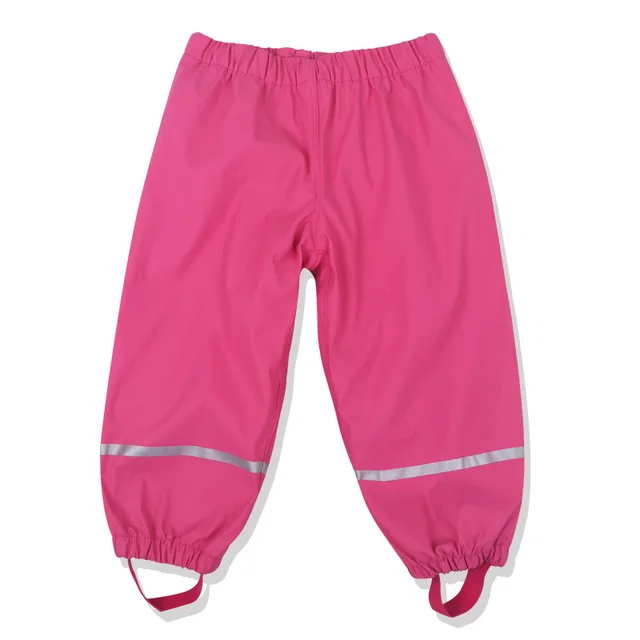 Winter Children Rain Pants Fleece Kids 