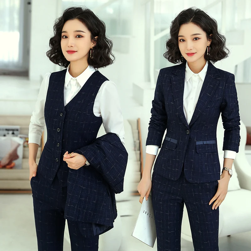 High Quality Office Ladies Blue Blazer 
