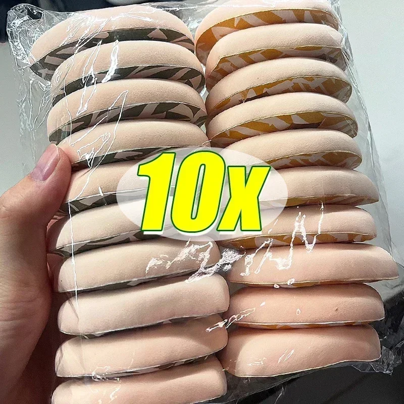 10pcs Super Thick Cosmetics Puff Large Size Concealer Foundation Sponge Cushions Wet Dry Use Face Beauty Makeup Puffs Tools XL-animated-img