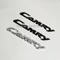 3D Silver black Alphabet badge logo stickers for Toyota Camry boot rear emblems decorative modification car accessories