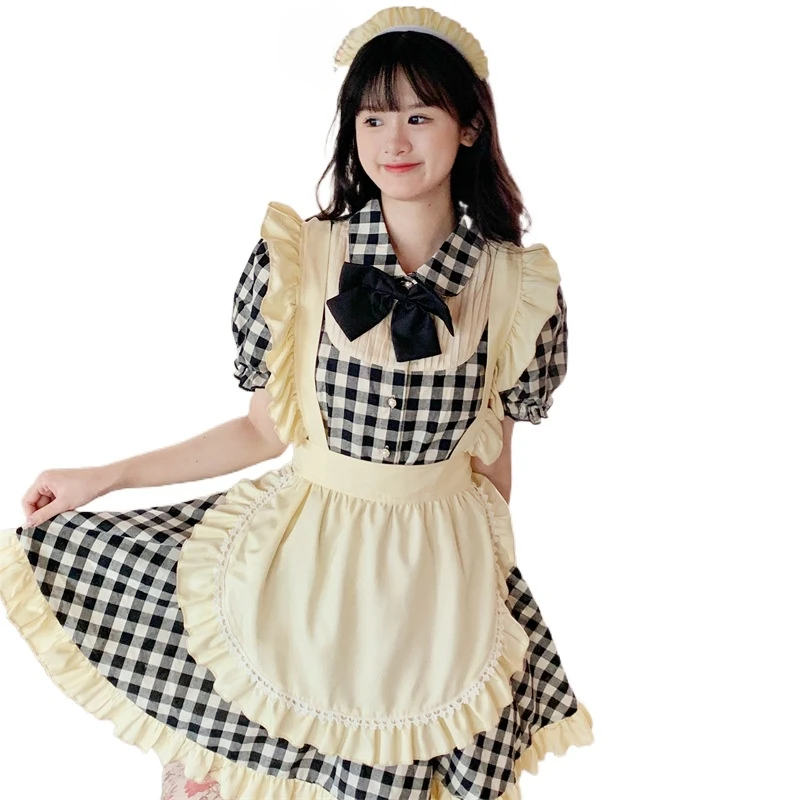 Cosplay Adult Women Maid Outfit Cosplay Costumes Women Dress Cute Girl Maid Clothes Waiter Uniform-animated-img