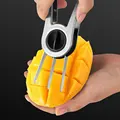 Stainless Steel Mango Cutter Avocado Slicer Splitter Fruit Melon Cutting Knife Peeler Coring Diced Peeling Tool Kitchen gadgets