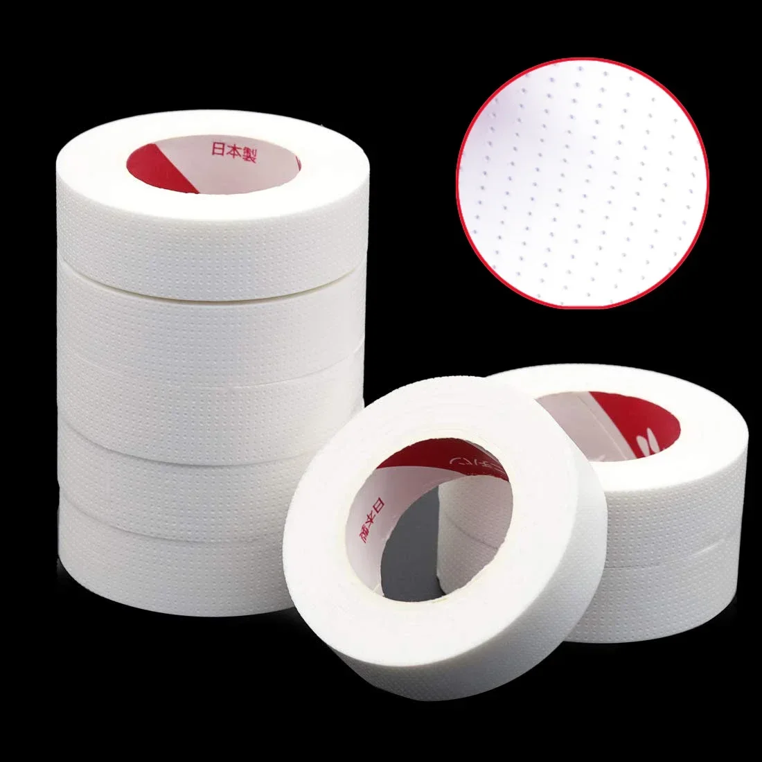 2/3/5 Rolls  Insulating Tape for Eyelash Extension Lint Free Under Eye Pads Breathable Non-woven Tape Paper Eyelash Patch-animated-img