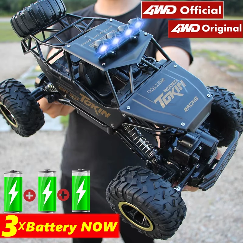 4WD RC Car Off Road 4x4 Remote Control Cars Radio Buggy Truck Racing Drift with Led Lights Toys Gift for Boys Girls Children Kid-animated-img