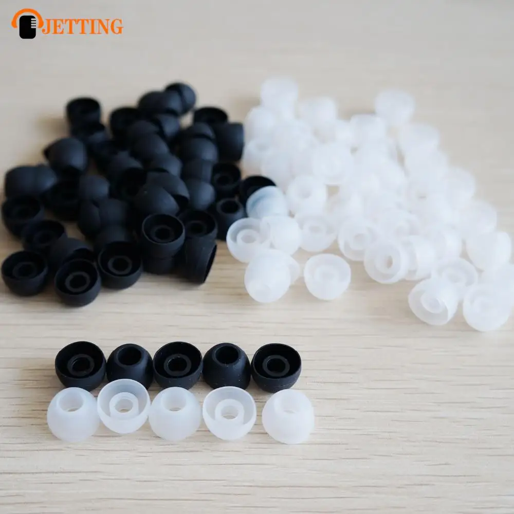 50pcs/lot Soft Silicon Ear Tip Cover Replacement Earbud Covers For HTC In-Ear Headphones Earphones Accessories-animated-img