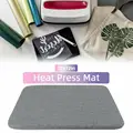 12"x7.8"/11.8"x11.8" Easy Press Protective Resistant Mat Pad for cut Heat Press Machines and HTV Iron On Projects Gray