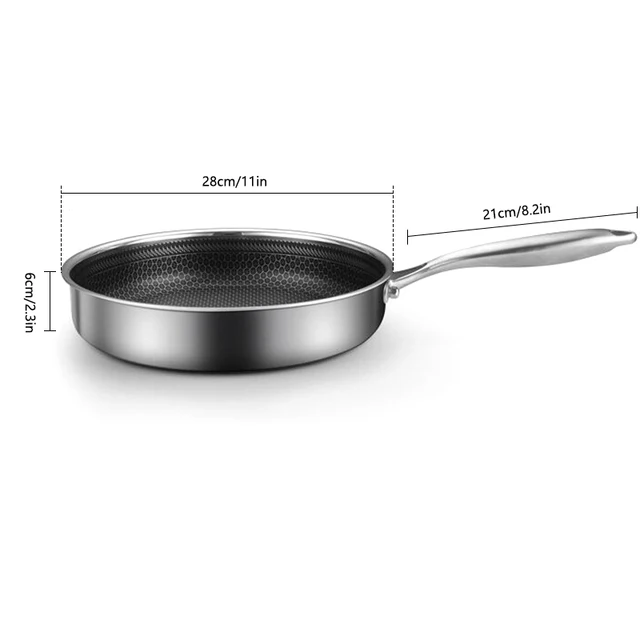 Konco Iron wok Cast iron pan Non-coated Pot General use for Gas