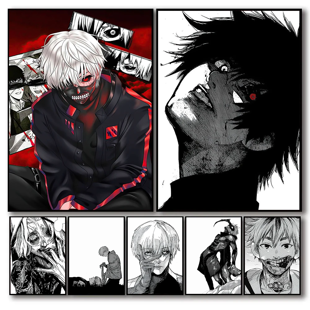 Tokyo Ghoul Kaneki Ken Japanese Anime HD Wall Art Decoration