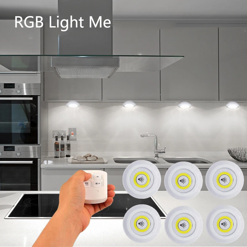 Купить Подсветка под шкафом Smart Wireless Led Light Kitchen Under Furniture Dimmable Lamps