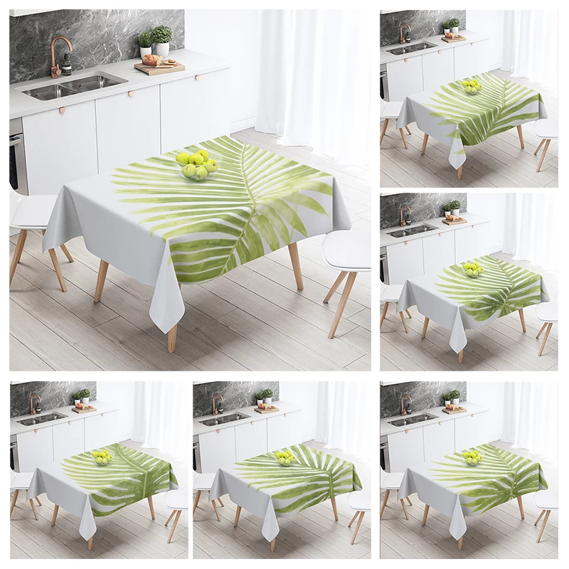 Home tablecloths dining decoration and rectangular table accessories waterproof cloth Anti-stain nordic boho morandi abstract-animated-img