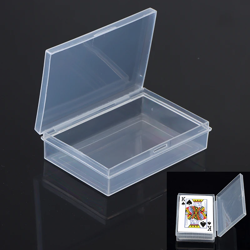 Transparent Plastic Boxes Playing Cards Container Storage Case Poker Card Box-animated-img