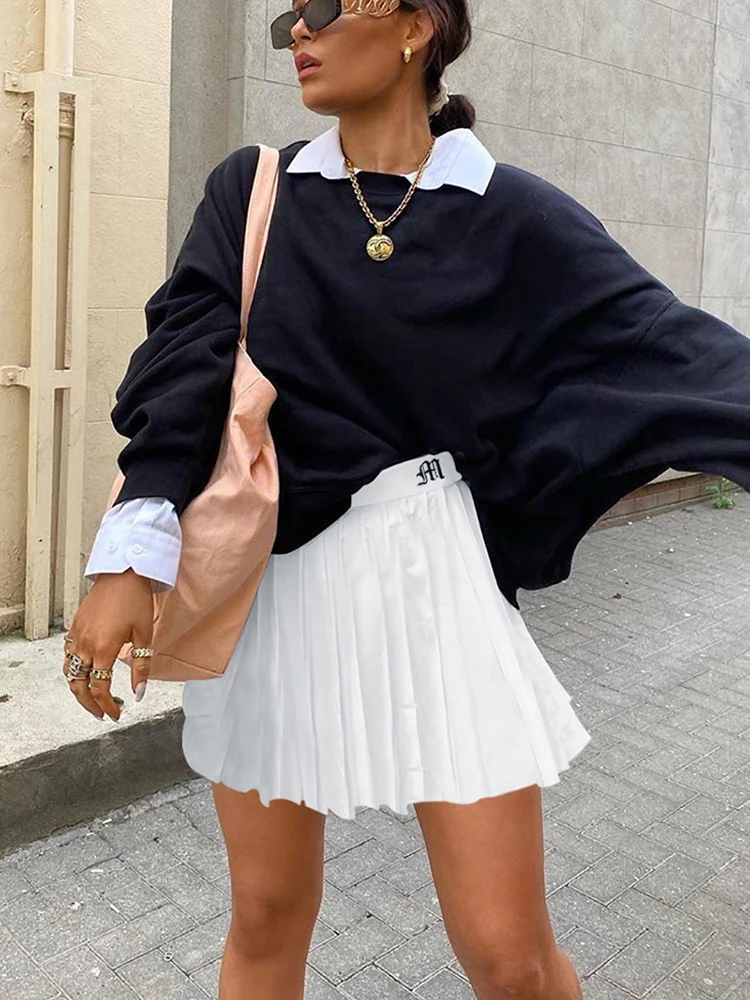 Women Pleated Tennis Skirt With Pockets Shorts Athletic Skirts Crossover  High Waisted Athletic Golf Skorts Workout Sports Skirts