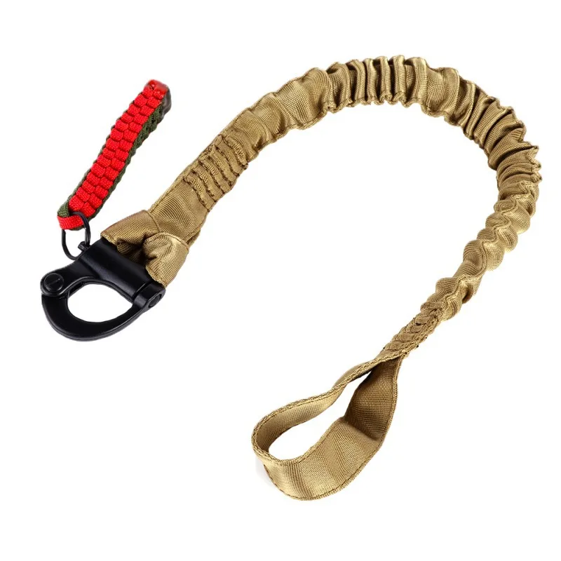 Outdoor Tactical 55cm Adjustable Safety Rope Sling Multifunction Strap Nylon Belt Hunting Survival Kit Rescue Sling-animated-img