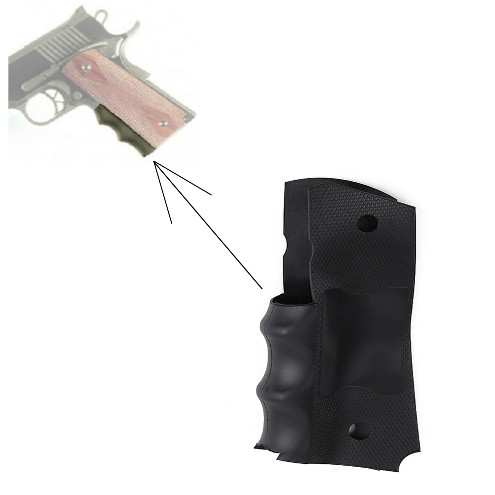 Tactical Rubber Finger Groove Insert For Colt Government Model 1911 and Equivalents PG1911-1-animated-img