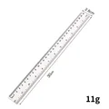 15/20/30cm Transparent Plastic Ruler Blue Color Simple Style Portable Tool Cute for Student School & Office Stationery preview-2