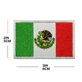 2pcs USA & Mexico Combined Flag Patch, Embroidered Dual-Nation Applique, Iron On/Sew On Emblem preview-2