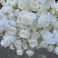 Luxury Artificial White Rose Flower Ball Wedding Decor Table Centerpieces Flower Decor Accessories Floral Arrangement Event Prop preview-4