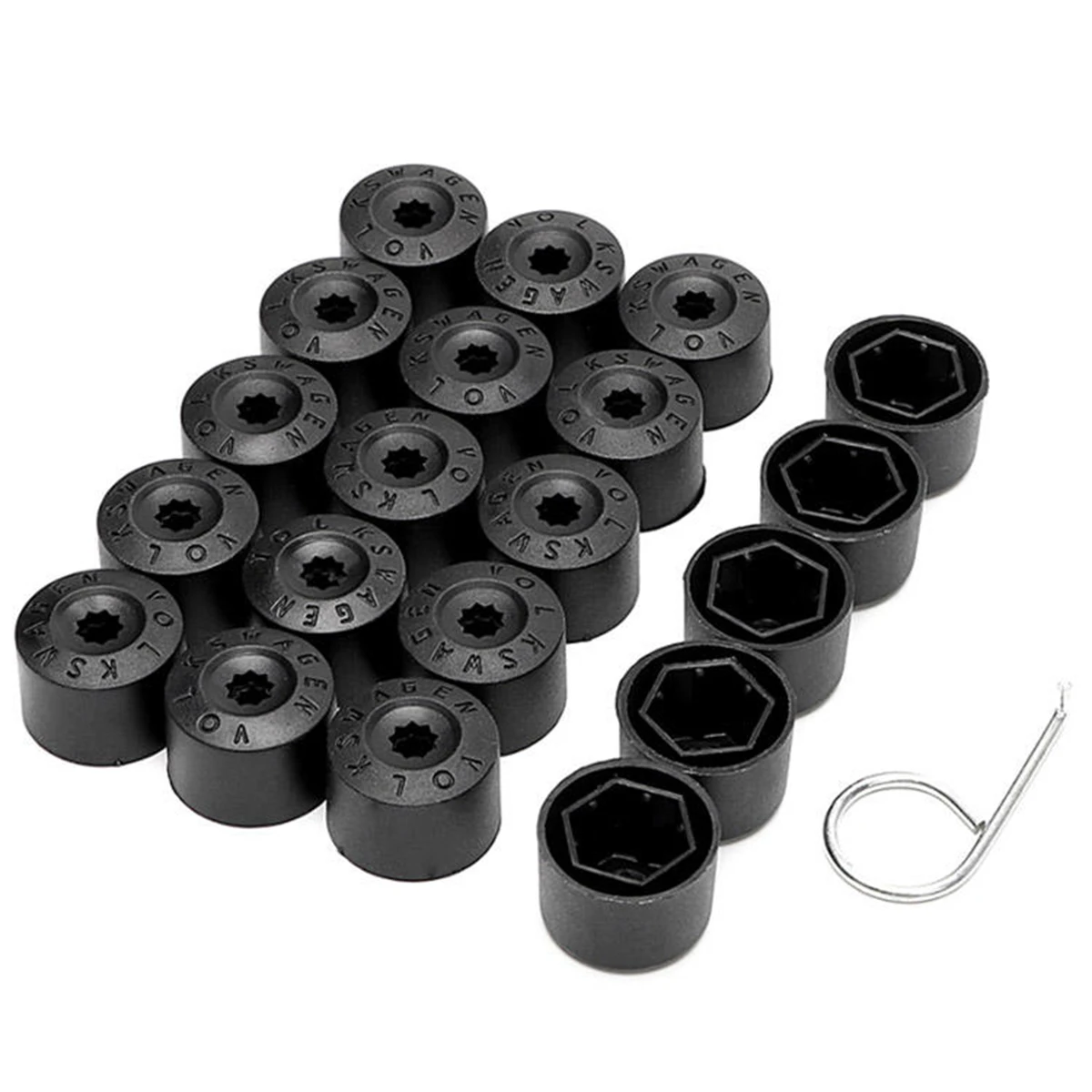 Car Wheel Hub Lug Nut Bolts Cover for VW Phaeton EOS Beetle Caddy Bora Jetta Golf MK6 SEAT Toledo Auto Tyre Screw Protection Cap-animated-img