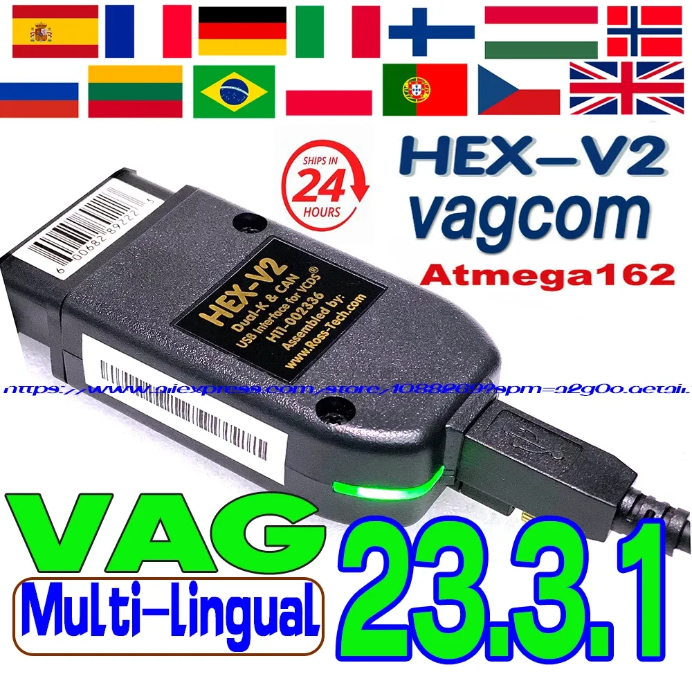 2023 Newest VCDS VAGCOM 23.3.1 VAG COM Popular Vcds Francais Hex