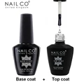 NAILCO 15ml Top Coat And Base Coat Art Design Gel Nail Polish UV Top Base Coat UV LED Soak Off Gel For Nail Decoration Varnish preview-1