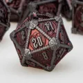 Metal DND Dice Dungeon and Dragon D&D Polyhedral Dice RPG D and D Dragon Dice Set Role Playing Games D20 D12 D10 D8 D6