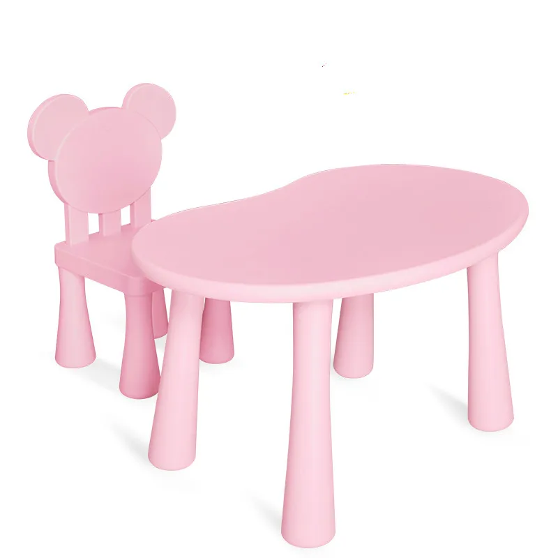 plastic table and chairs