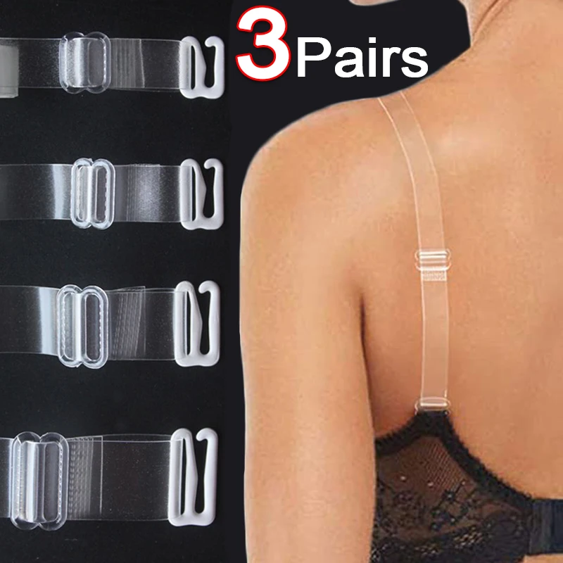 Invisible Bra Straps Transparent Detachable Adjust Shoulder Strap Women Elastic Silicone Bra Belt Underwear Accessories-animated-img