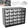 25 Drawers Stackable Storage Cabinet with 50 Removable Dividers Clear Desk Organizer with Drawers Desk Drawer Storage Box