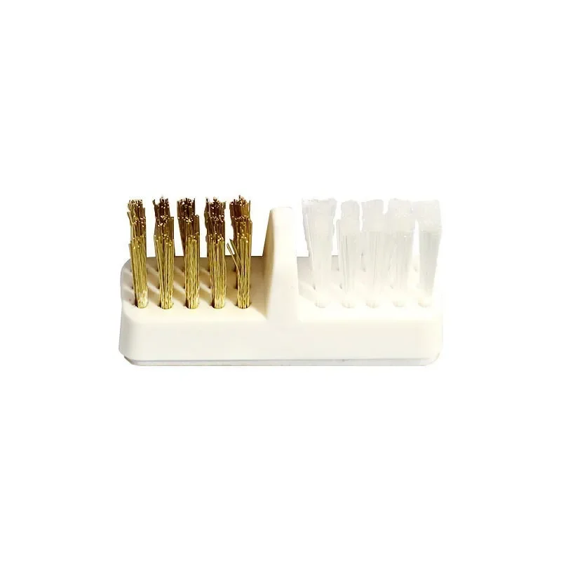 Nail Drill Bit Cleaning Brush Copper Wire Remove Dust Cleaning Case Soft Hard Drill Grinding Head Brush Cleaner Nail Art Tools-animated-img