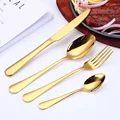 16pcs Cutlery Set Stainless Steel Dinnerware Steak Knife Fork Spoon Teaspoon Flatware Dishwasher Safe Kitchen Mirror Tableware preview-3