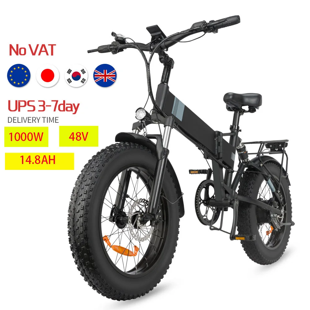 Electric Bike 1000W 48V 14Ah Portable 
