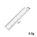 15/20/30cm Transparent Plastic Ruler Blue Color Simple Style Portable Tool Cute for Student School & Office Stationery preview-4