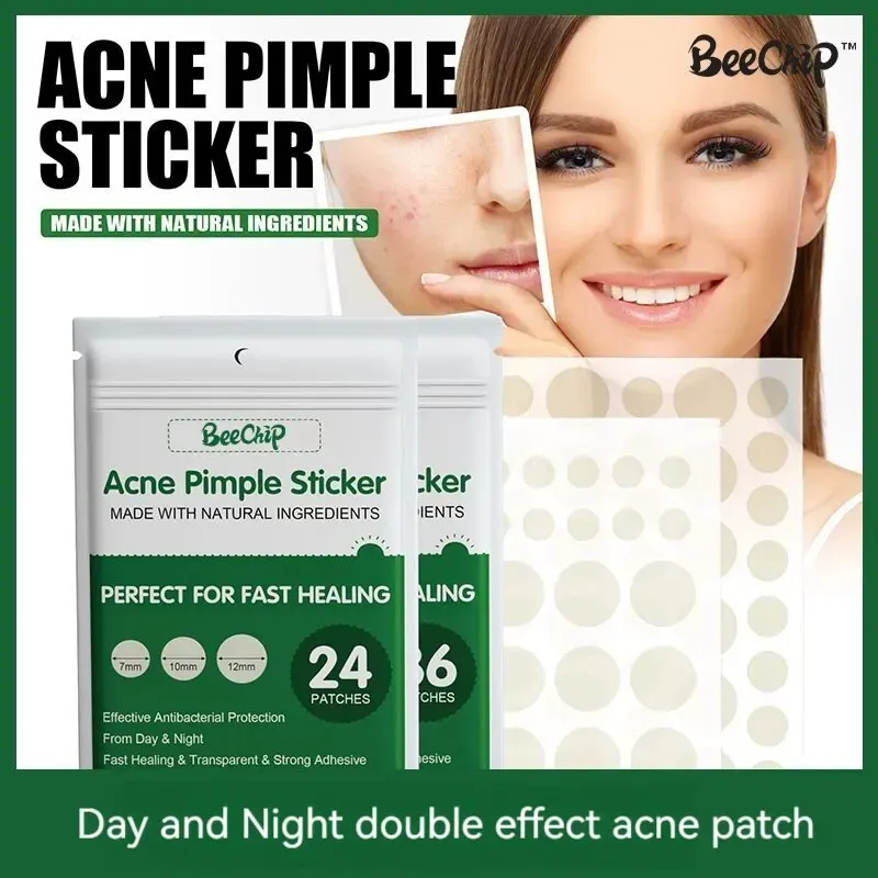 24/36pcs Hydrocolloid Acne Patch Blemish Stickers For Face And Skin Breathable Waterproof Gentle Non-Irritating Acne Stickers-animated-img