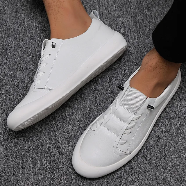 New Genuine Leather Shoes Men Sneakers 