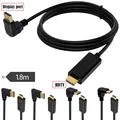 90-degree DP public-to-HDTV Revolution Cable Displayport HD video cable 4K