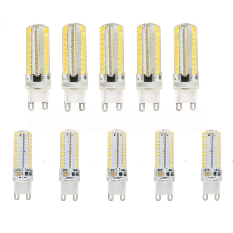 10pcs G9 LED 3W 4W 5W 6W 220V LED G9 Lamp Led bulb SMD 2835 3014 LED G9 light Replace 30W/60W halogen lamp light Cold/Warm white