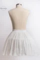 Women's Girls Crinoline Petticoat 2 Hoops White Black Skirt Chiffon Ball Dress Short Half Slip Underskirt for Lolita Cosplay preview-5