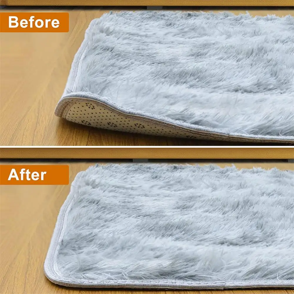 16/8Pcs Carpet Non-slip Sticker Reusable Washable Anti Curling