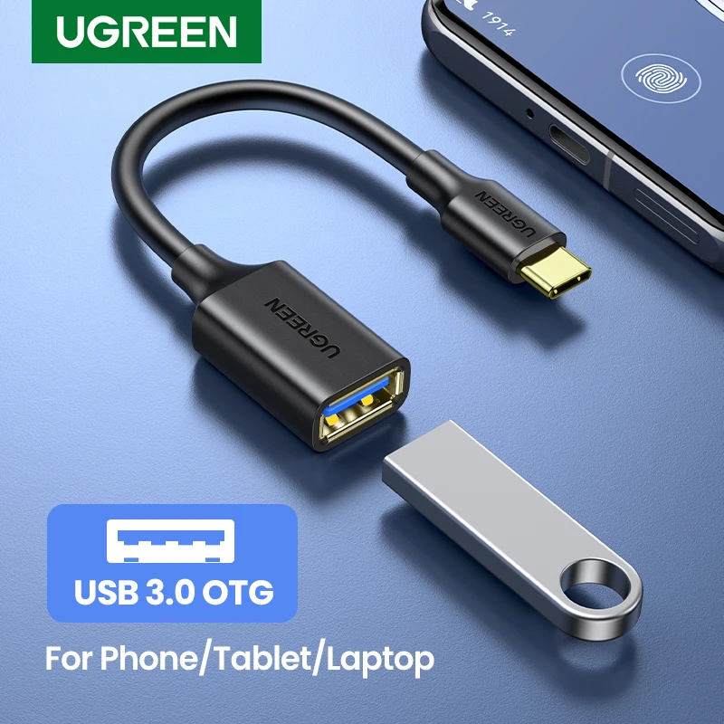 Ugreen USB C to USB Adapter OTG Cable USB Type C Male to USB 3.0 2.0 Female Cable Adapter for MacBook Pro Samsung Type-C Adapter-animated-img
