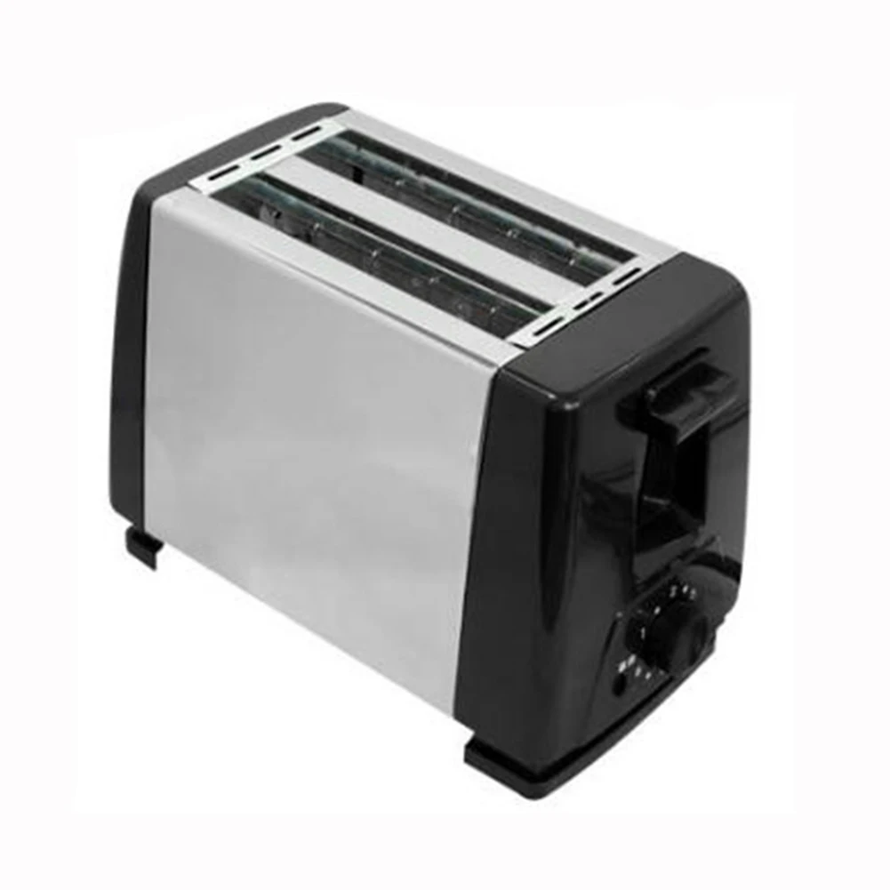 2 Slices Bread Toaster Automatic Double Side Baking Toaster Fast Heating Stainless Steel 6 Toast Settings for Bread Bagel Waffle-animated-img