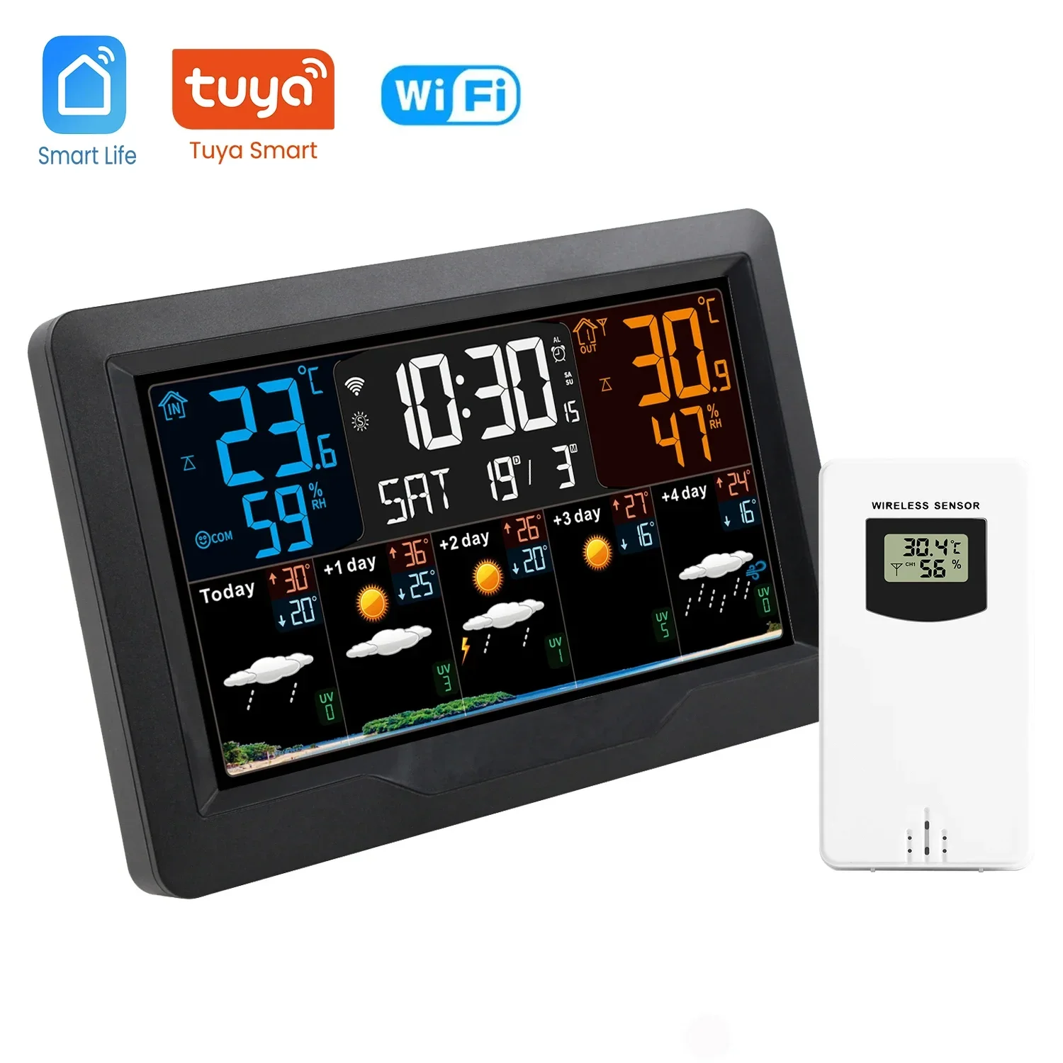 Tuya WiFi Thermometer Hygrometer Digital Wireless Weather Station