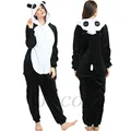 Kigurumi Animal Wolf Dog Onesies Women Men Adult Cosplay Pajamas One Piece Unicorn Tiger Costume Jumpsuits Winter Warm Overalls preview-2