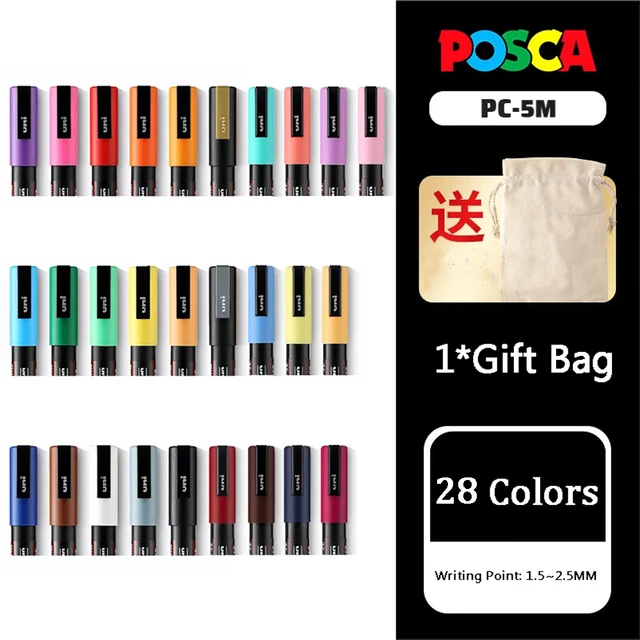 Uni Posca Full Marker Pens Set PC-1M PC-3M PC-5M PC-8K PC-17K 7/8/15 Mix  Colores POP Poster graffiti Paint rotuladores acrilicos - AliExpress