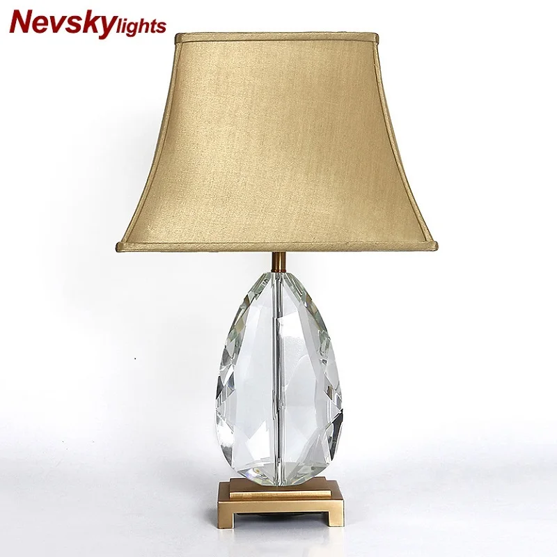 gold and crystal table lamps