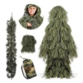 5Pcs/Set Camouflage Ghillie Suit with Jacket Pants Hood Carry Bag Woodland Hunter Ghillie Suit Hunt Clothing Parts preview-4