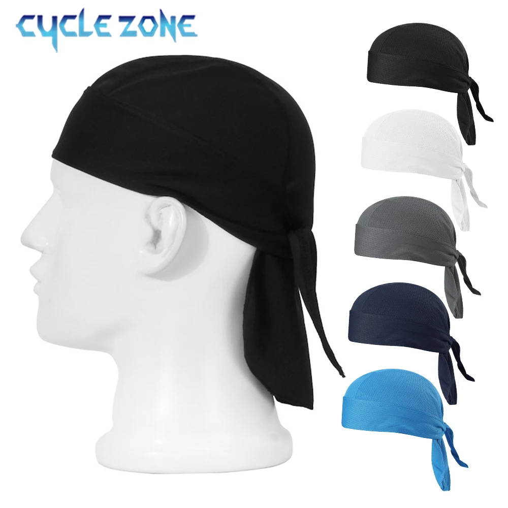 Bicycle Headband Sweat-wicking Cap Cycling Headscarf Quick-dry Sun-Protective Hat Head Scarf for Outdoor Cycling Sport Bandana-animated-img