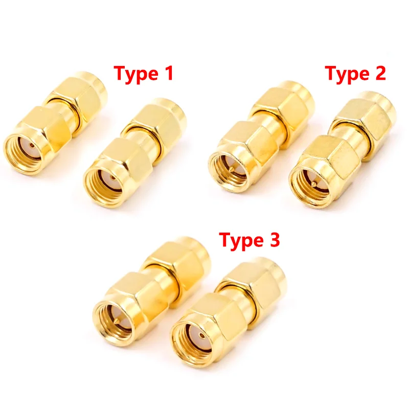 5/20/100PCS SMA male to SMA male plug in series RF coaxial adapter connector-animated-img