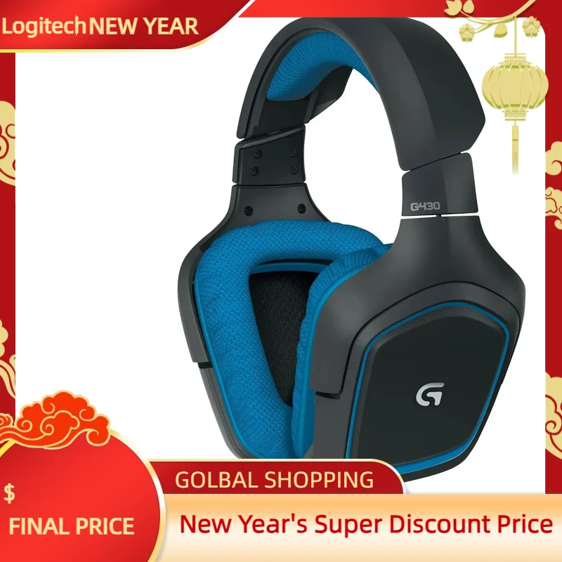Logitech G430 Surround Sound Gaming Headset with Dolby 7.1 Technology-animated-img