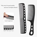 6pcs New Styling Hairdressing Men Women Beauty Salon Hair Hairdressing Black Brush Combs Hairbrush preview-3